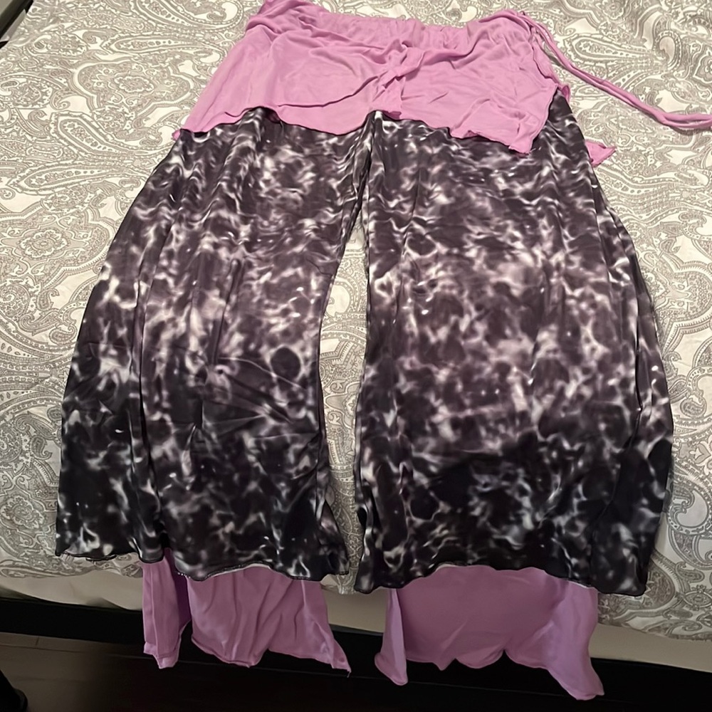 Hippie festival pants tie-dye